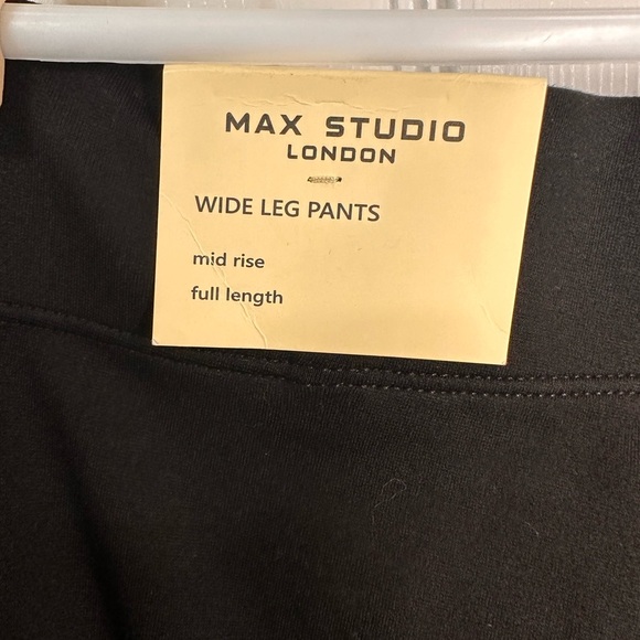 Max Studio Pants Women's Size S Black Stretch Slacks Pull on Pockets - Picture 5 of 10